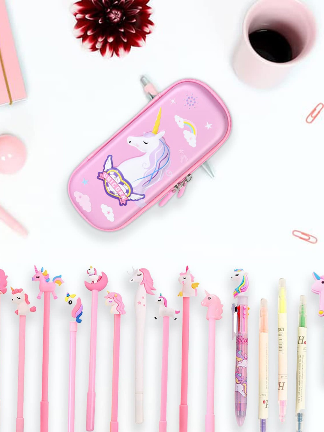 

SYGA Kids Unicorn Pen Case, Pink