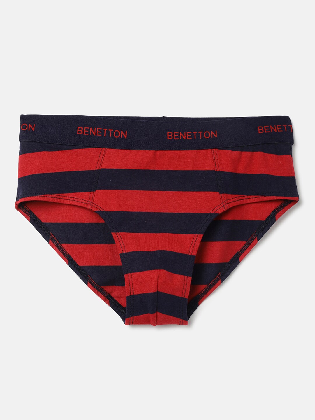 

United Colors of Benetton Boys Striped Basic Briefs 24P3RIW0S01QG9032Y, Red