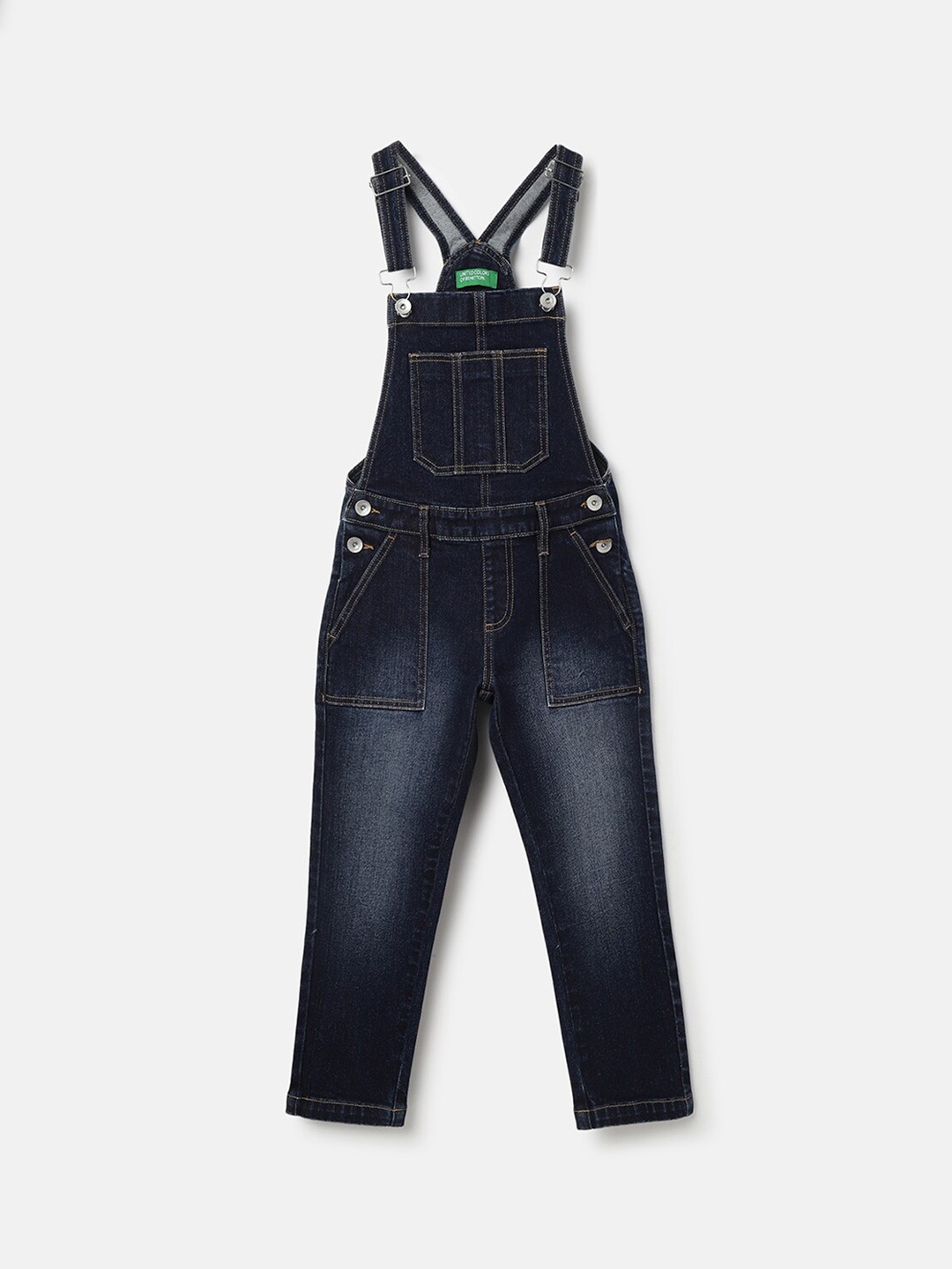 

United Colors of Benetton Girls Dungarees, Blue