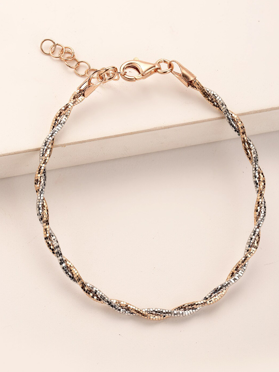 

PRIONI 925 Sterling Silver Rose Gold-Plated Bracelet