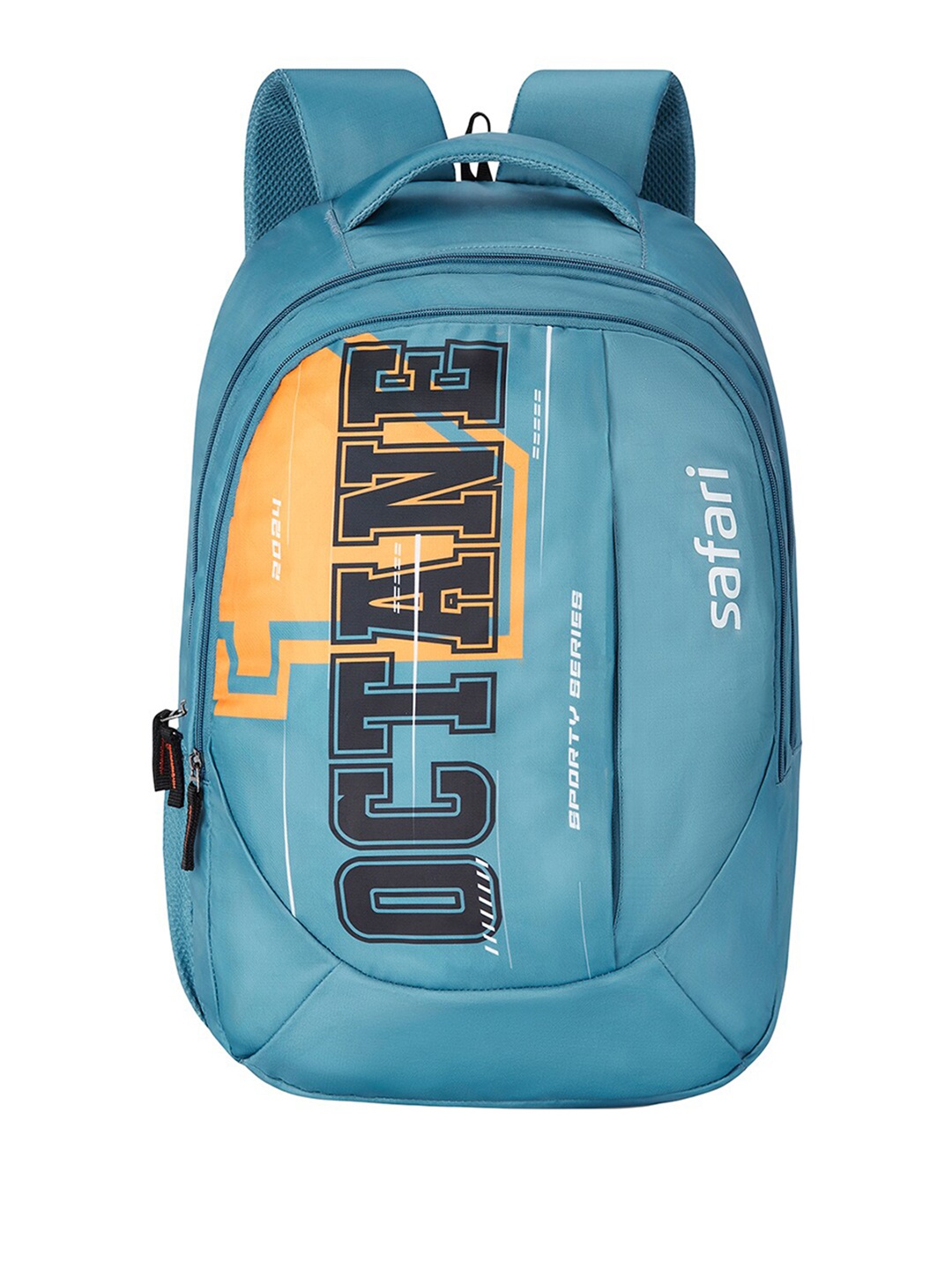 

Safari Unisex Typography Printed Backpack, Navy blue