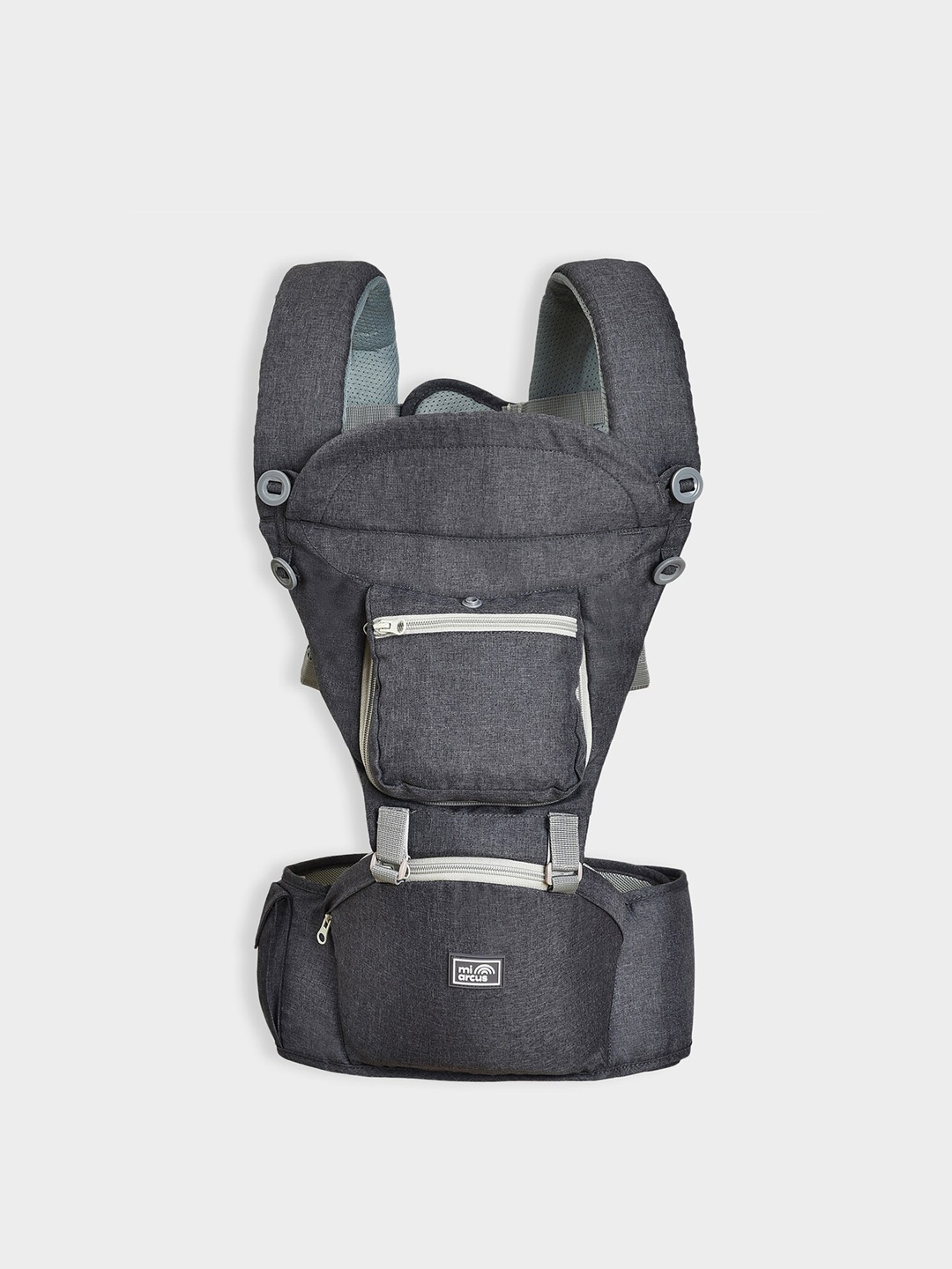

MiArcus Infants 4 in 1 Lightweight Cotton Sling Baby Carrier, Charcoal