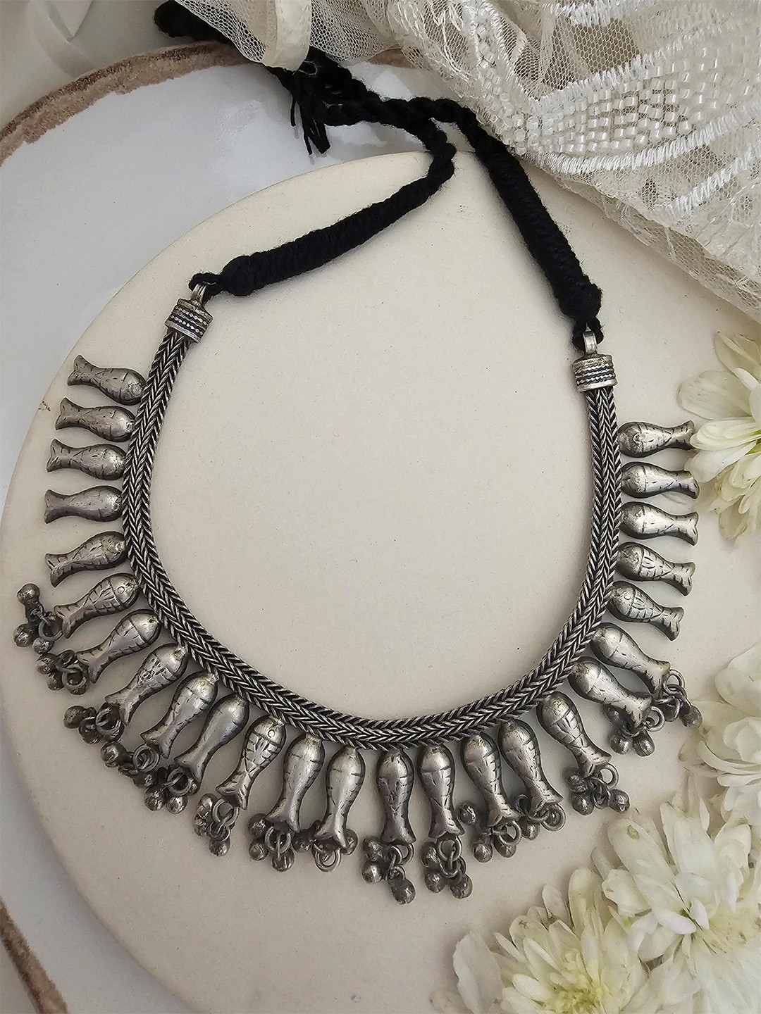 

Binnis Wardrobe German Silver Silver Plated Necklace