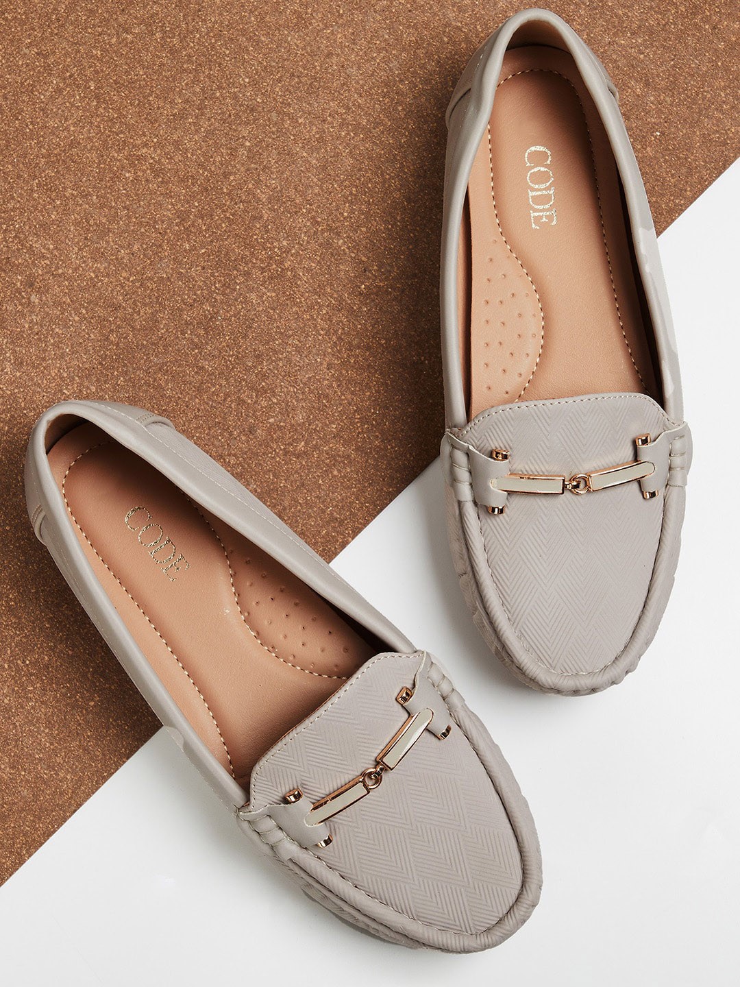 

CODE by Lifestyle Women Horsebit Loafers, Grey