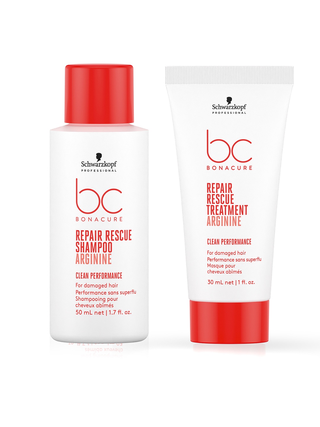 

Schwarzkopf PROFESSIONAL Set of Repair Rescue Shampoo 50 ml + Treatment Hair Mask 30 ml, White