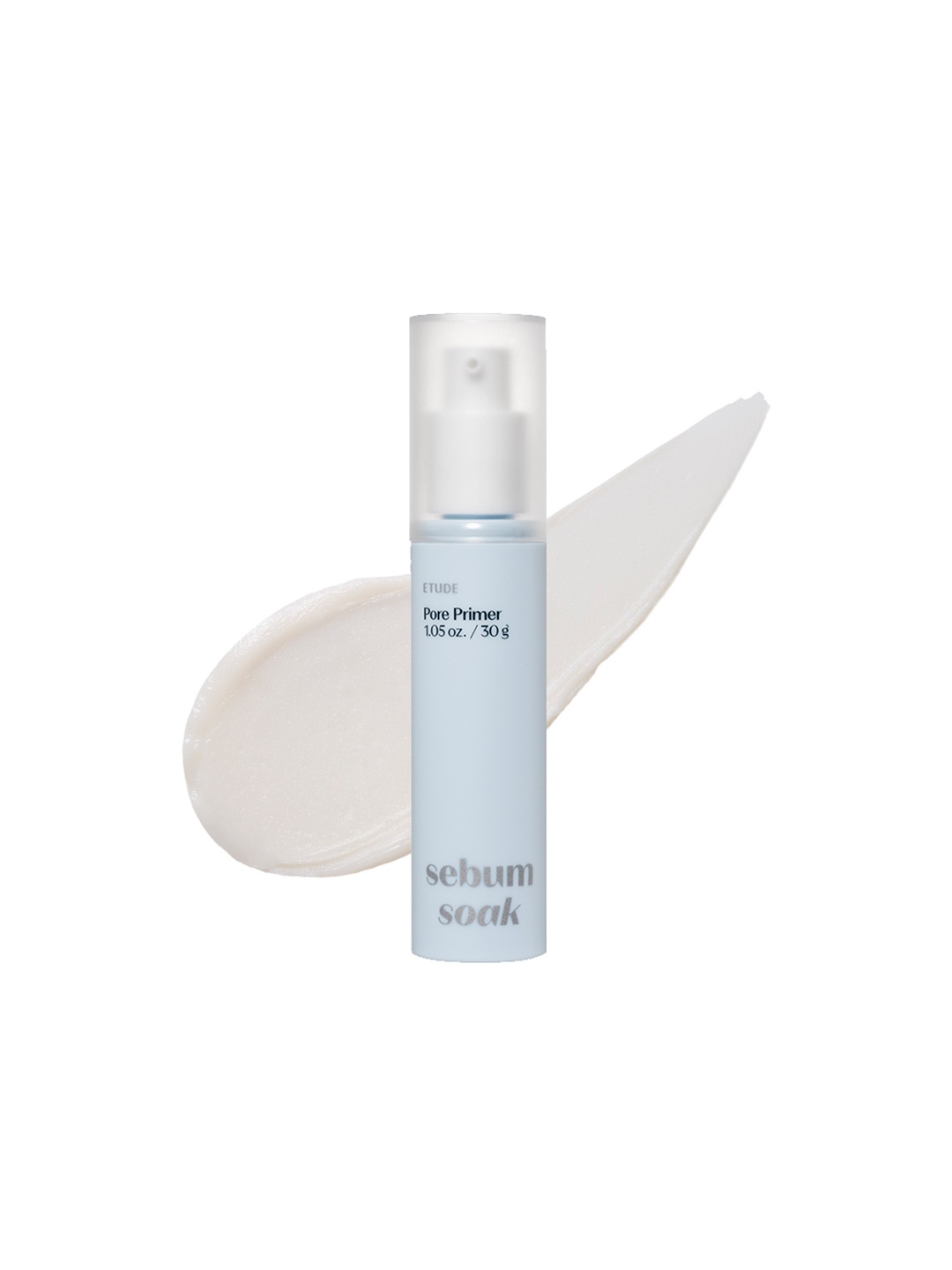 ETUDE Lightweight and Long-Lasting Sebum Soak Pore Primer- 30g, White