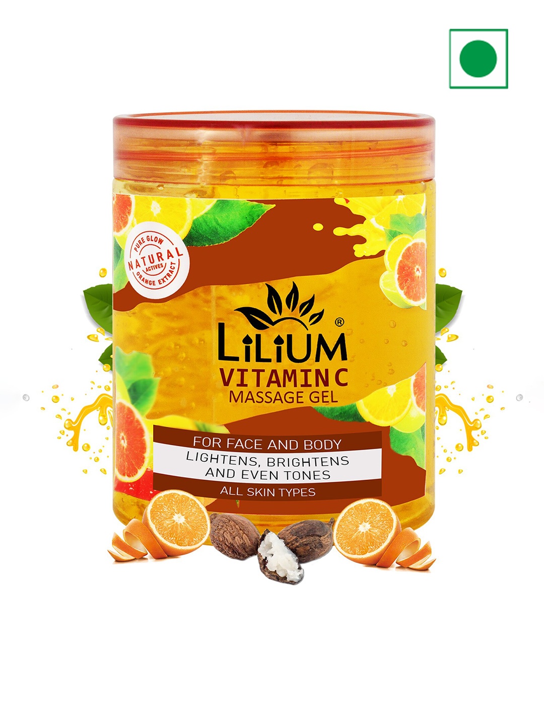 

Lilium Vitamin C Face Massage Gel For Lightening & Brightening - 500ml, Nude