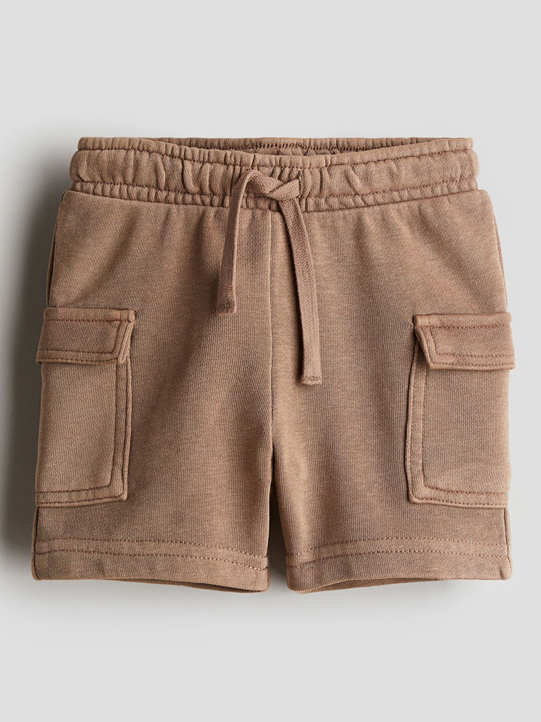 

H&M Boys Sweatshirt Cargo Shorts, Brown