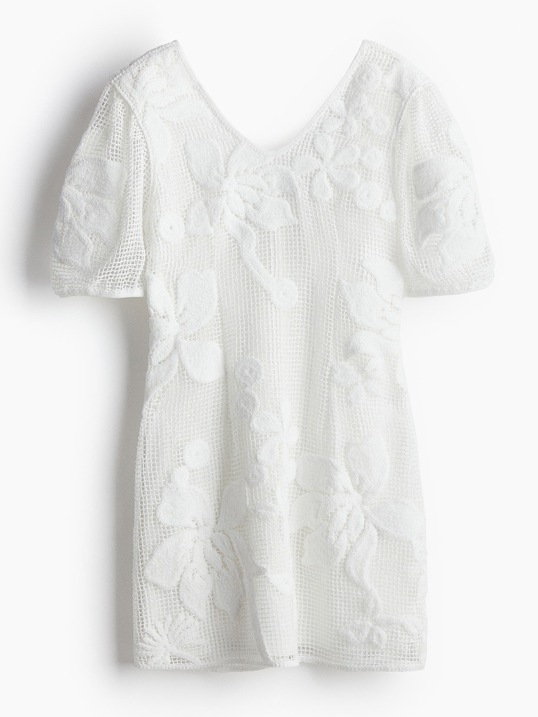 

H&M Women Mesh Mini Dress, White