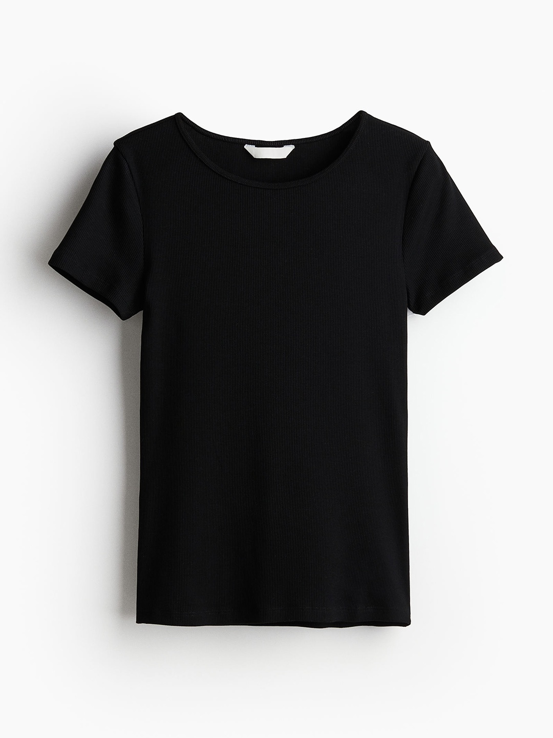 

H&M Women Ribbed T-shirt, Black