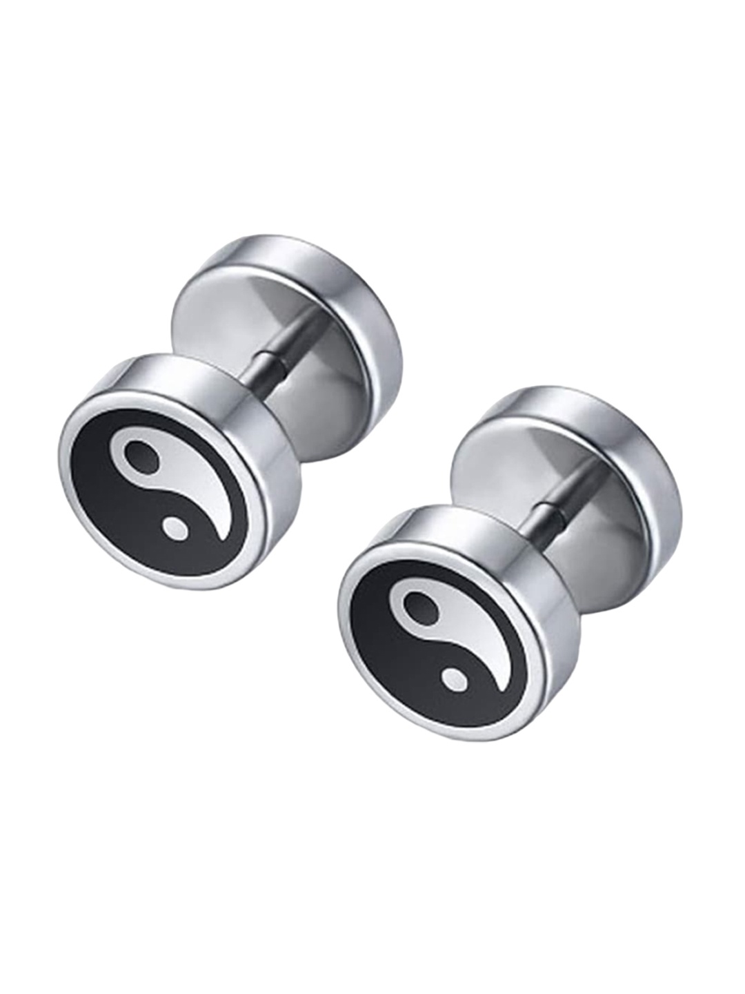 

EL REGALO Contemporary Studs Earrings, Black