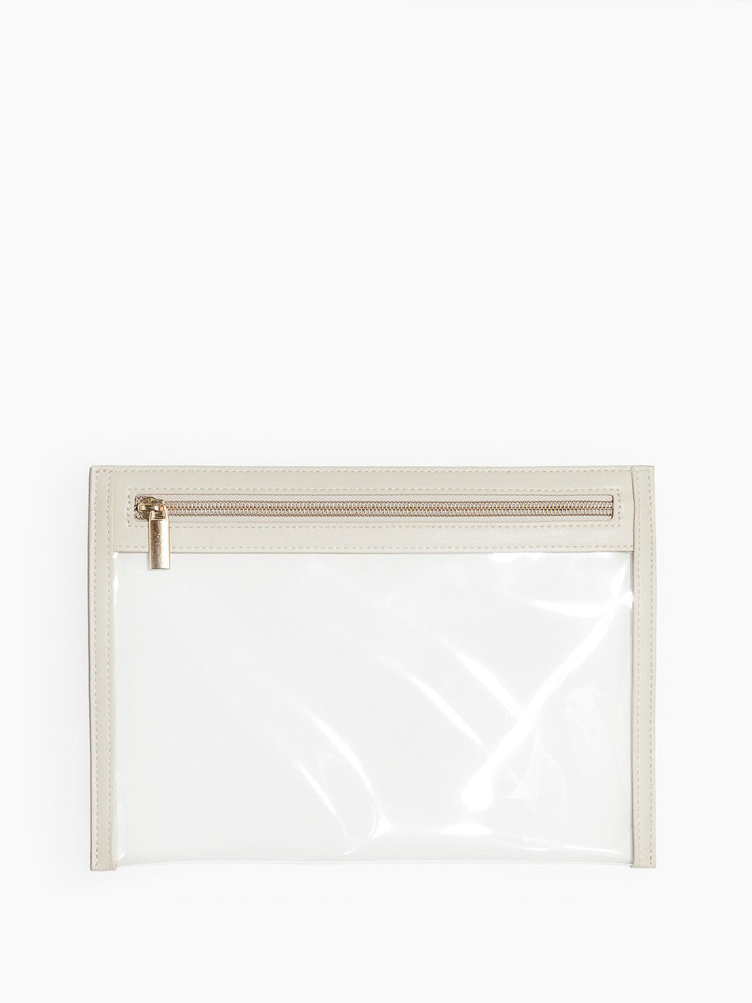 

H&M Transparent Pouch, Beige