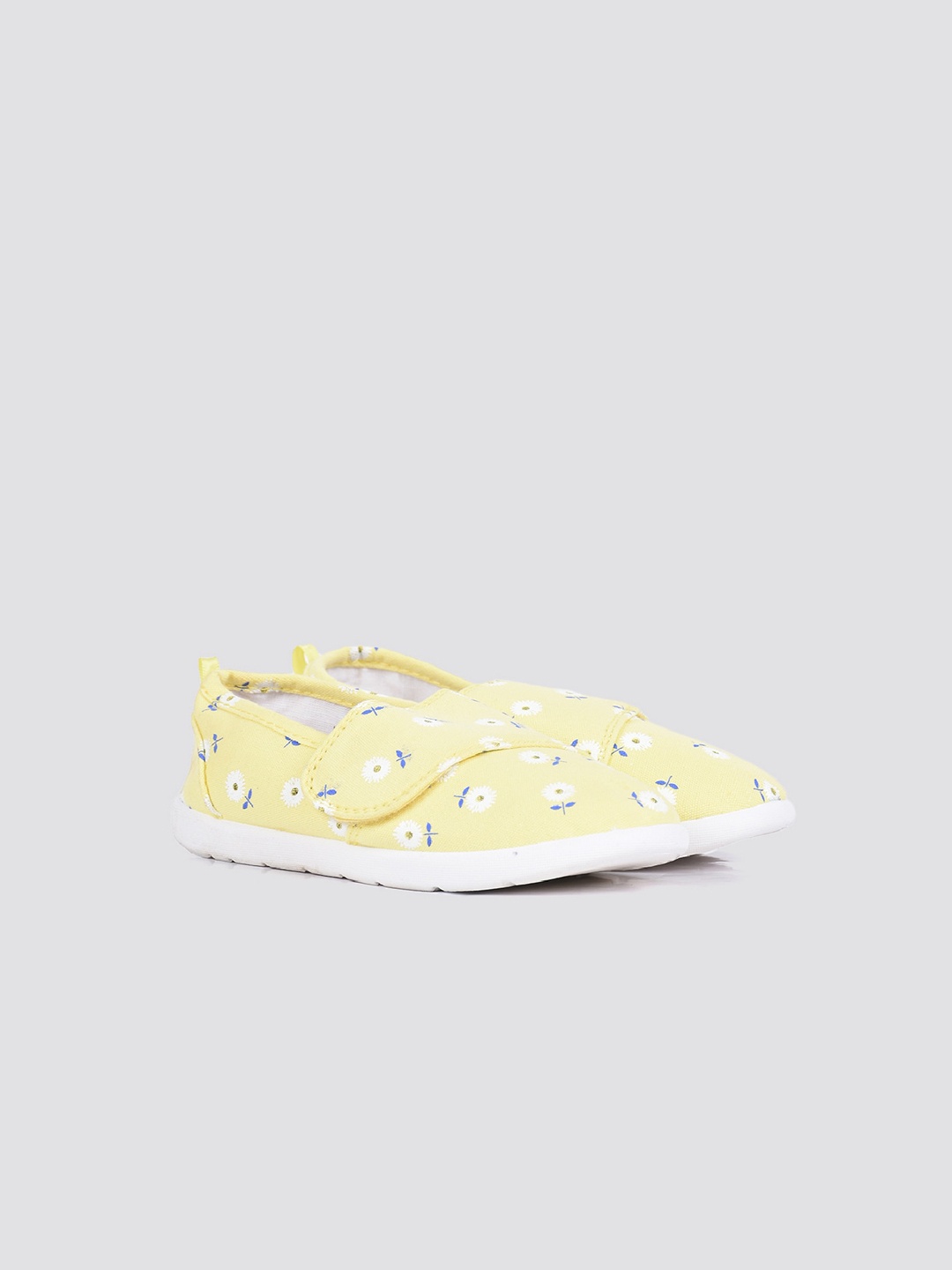 

mothercare Girls Printed Slip-On Sneakers, Yellow