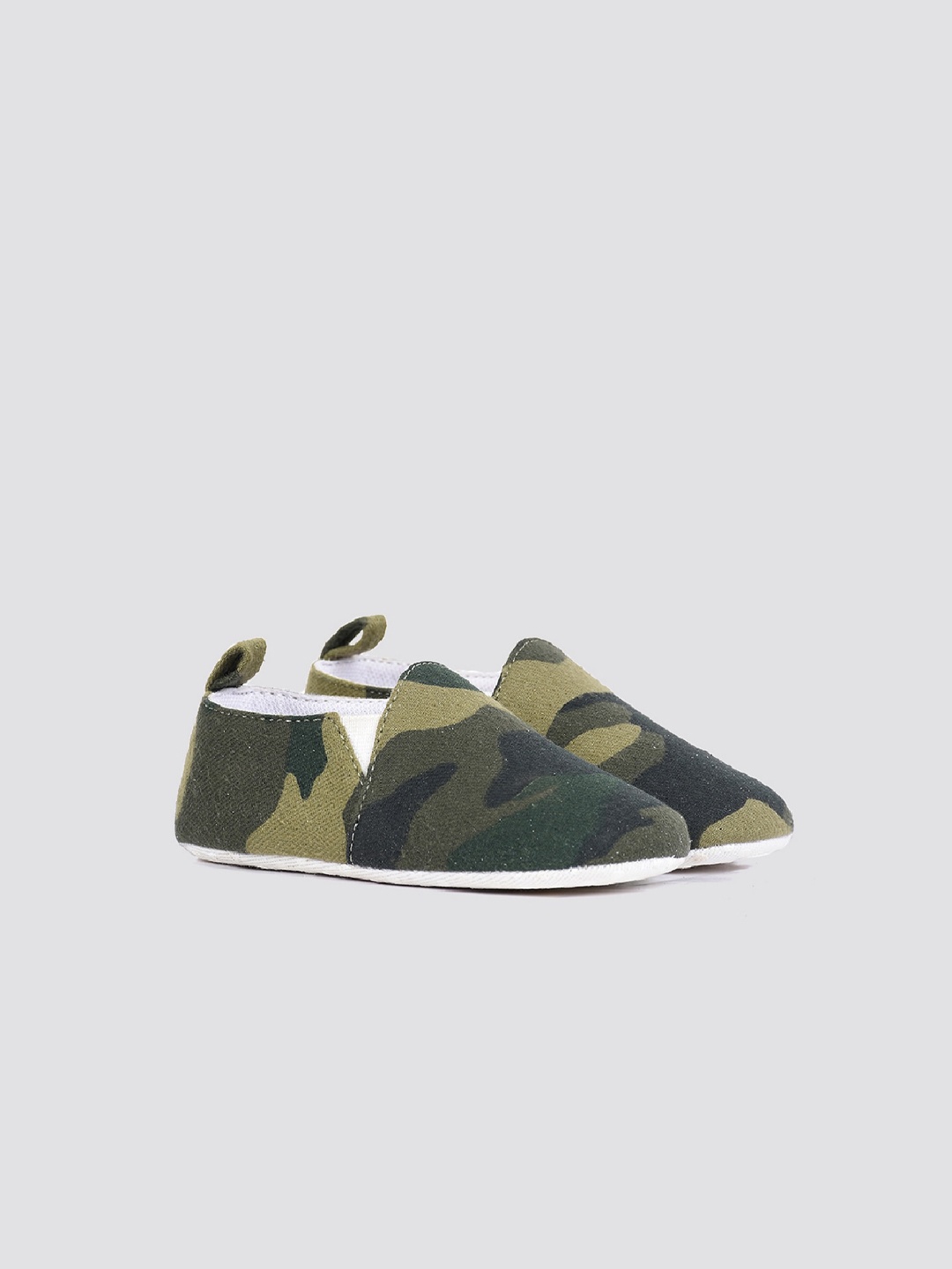 

mothercare Boys Camouflage Printed Slip-On Sneakers, Olive