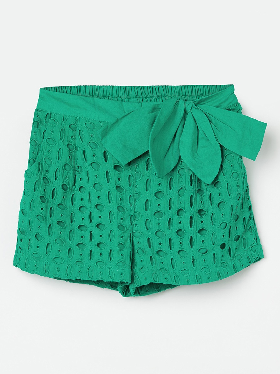 

Fame Forever by Lifestyle Girls Mid-Rise Self Designed Pure Cotton Shorts, Rose