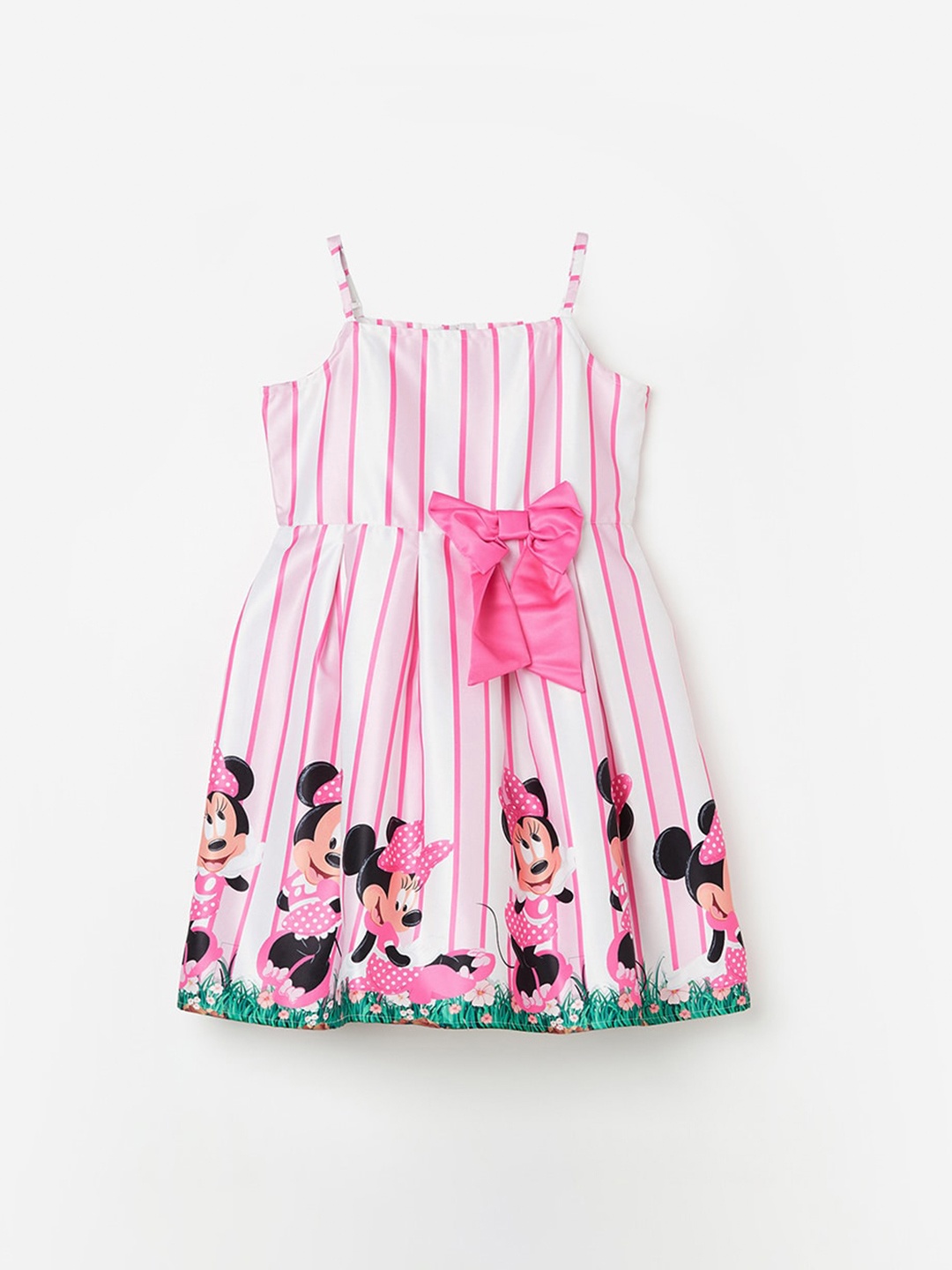

Fame Forever by Lifestyle Girls Printed Fit & Flare Dress, White