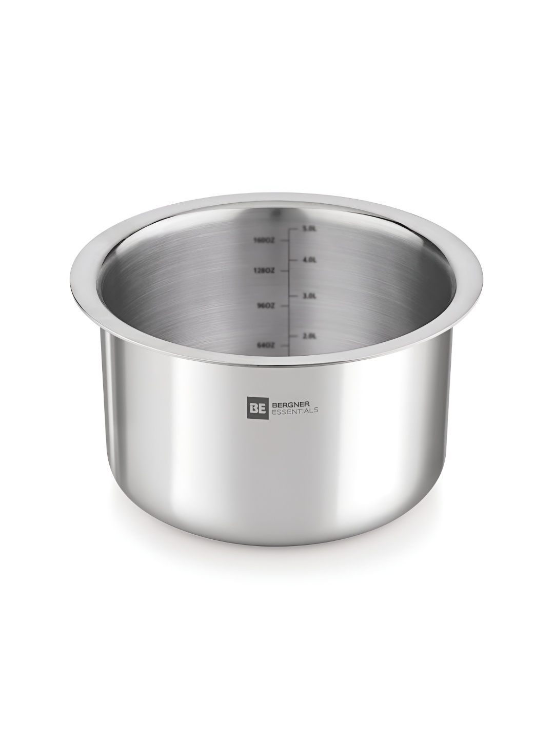 

BERGNER BE Essential Induction Bottom TriPly Stainless Steel Tope 2.7L, Silver