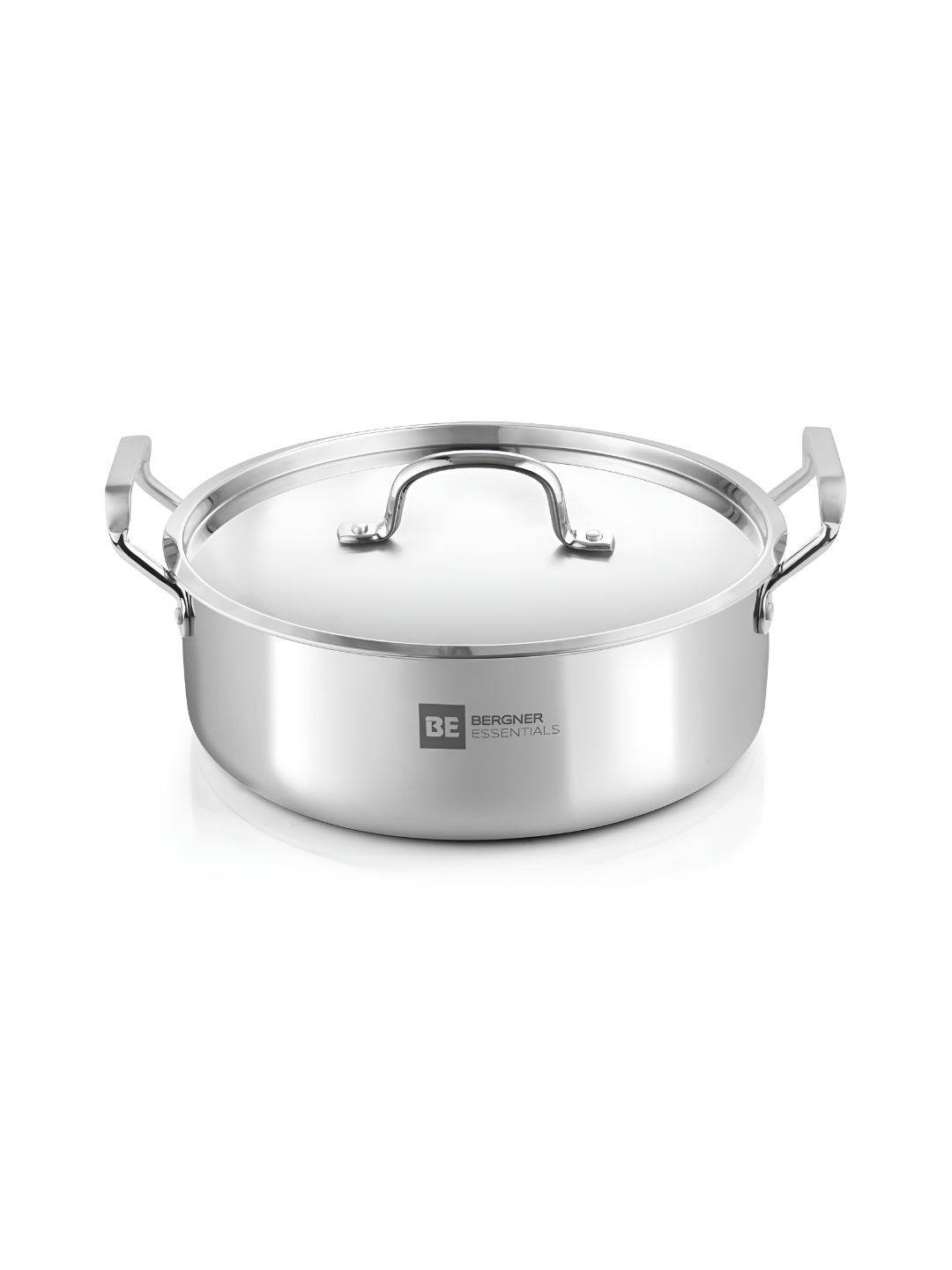 

Bergner BE Essential TriPly Stainless Steel 38 cm (5.8 L) Induction Base Biryani Pan, Silver