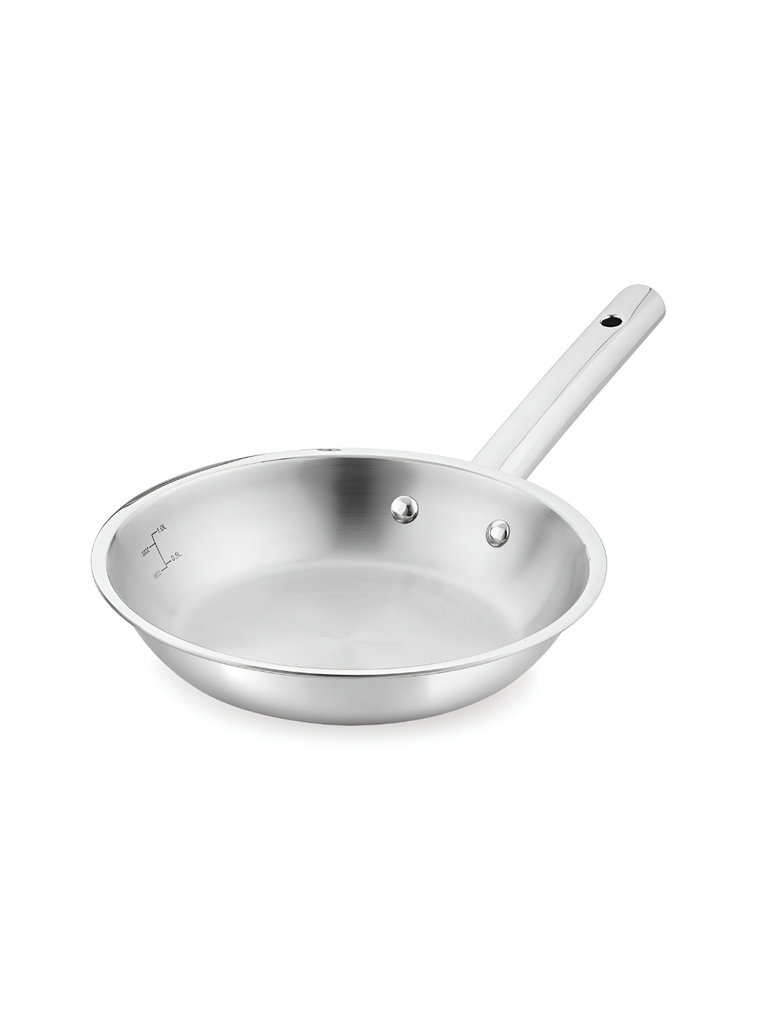 

Bergner BE Essential TriPly 24 cm Induction Bottom Stainless Steel Frypan, Silver