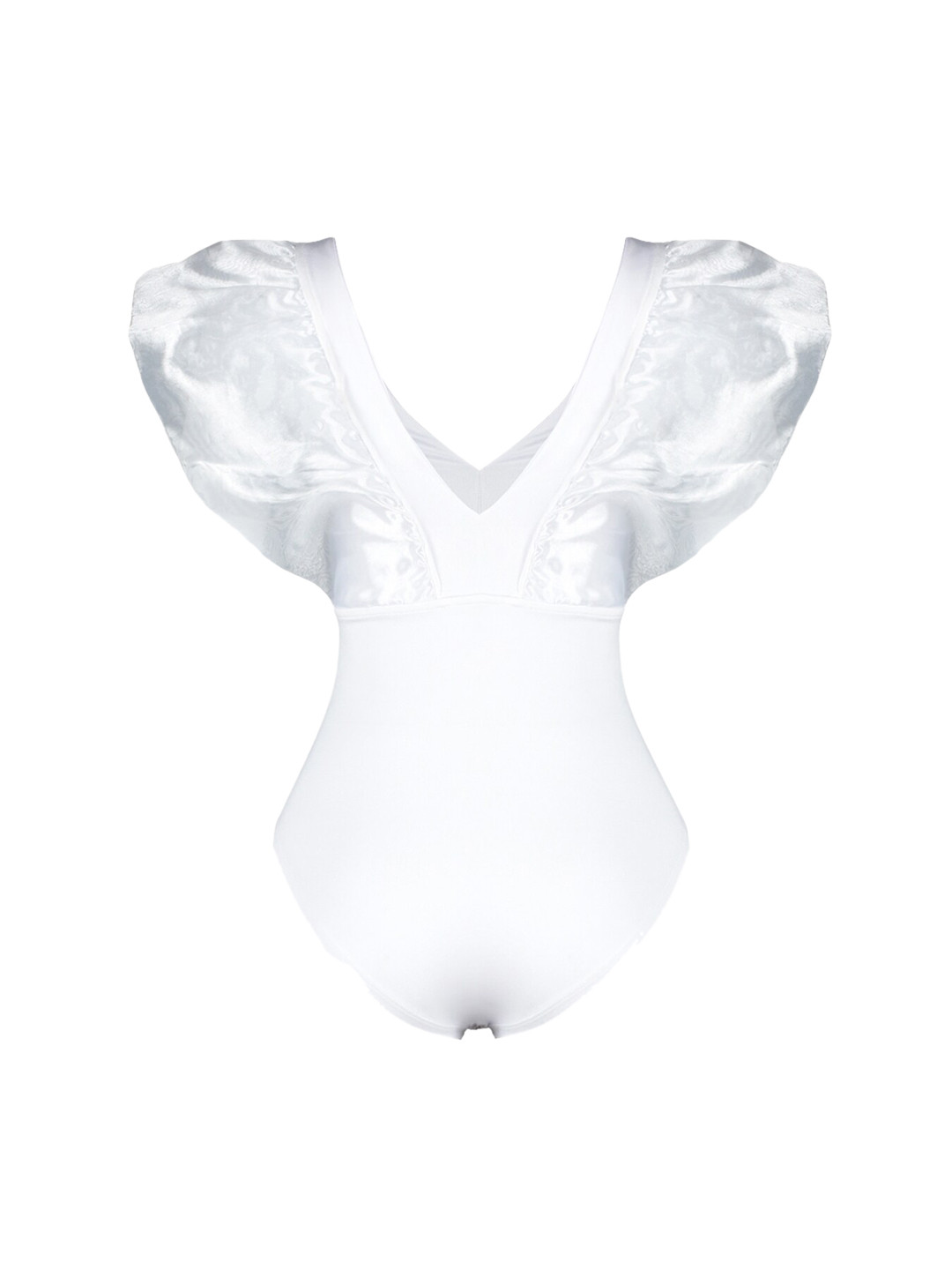 

Trendyol V-Neck Puff Sleeves Bodysuit, White