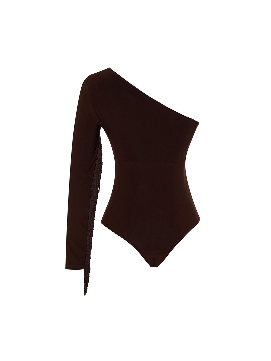

Trendyol Self Design One Shoulder Bodysuit, Brown