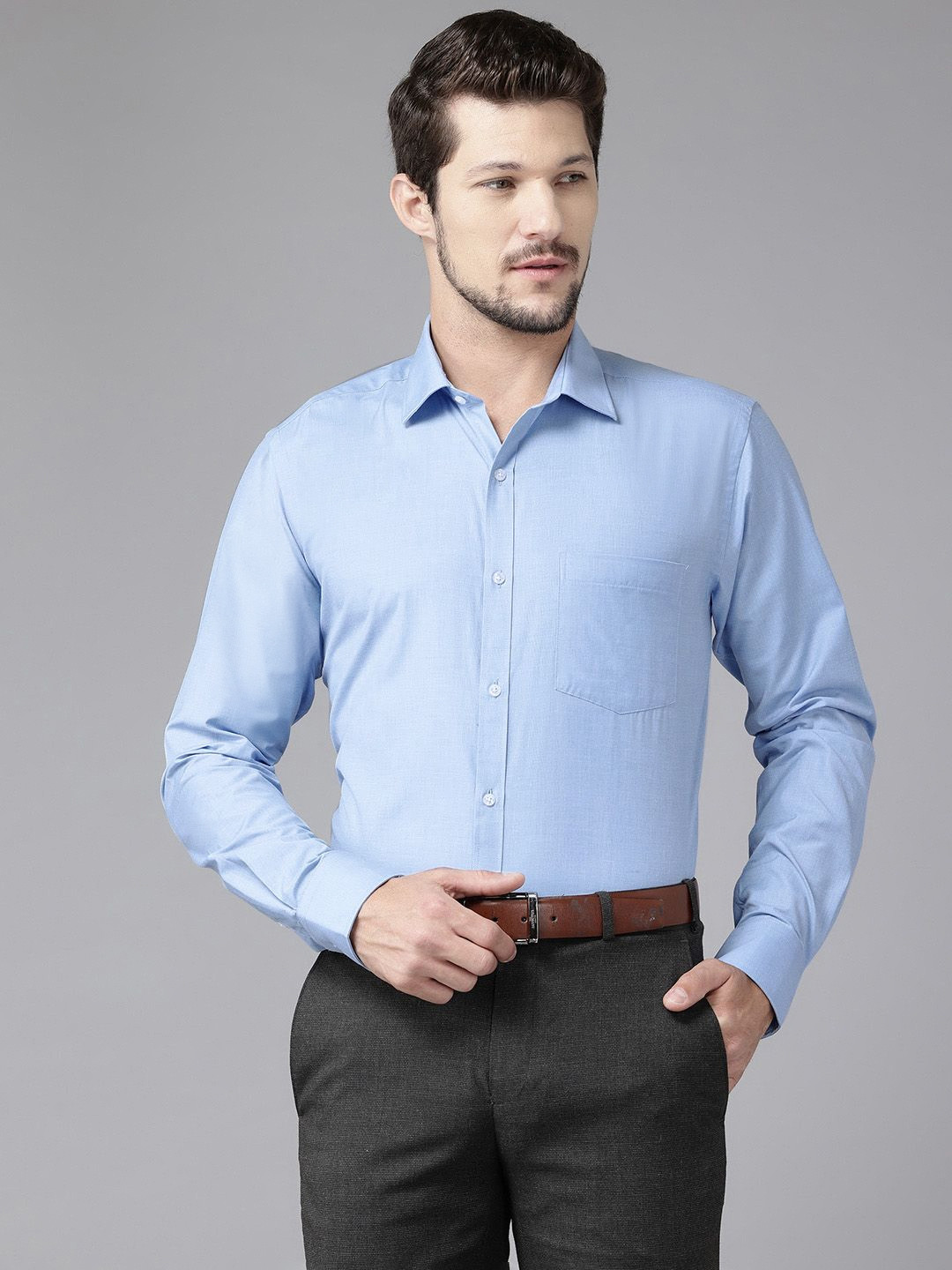 

Park Avenue Slim Fit Formal Shirt, Blue