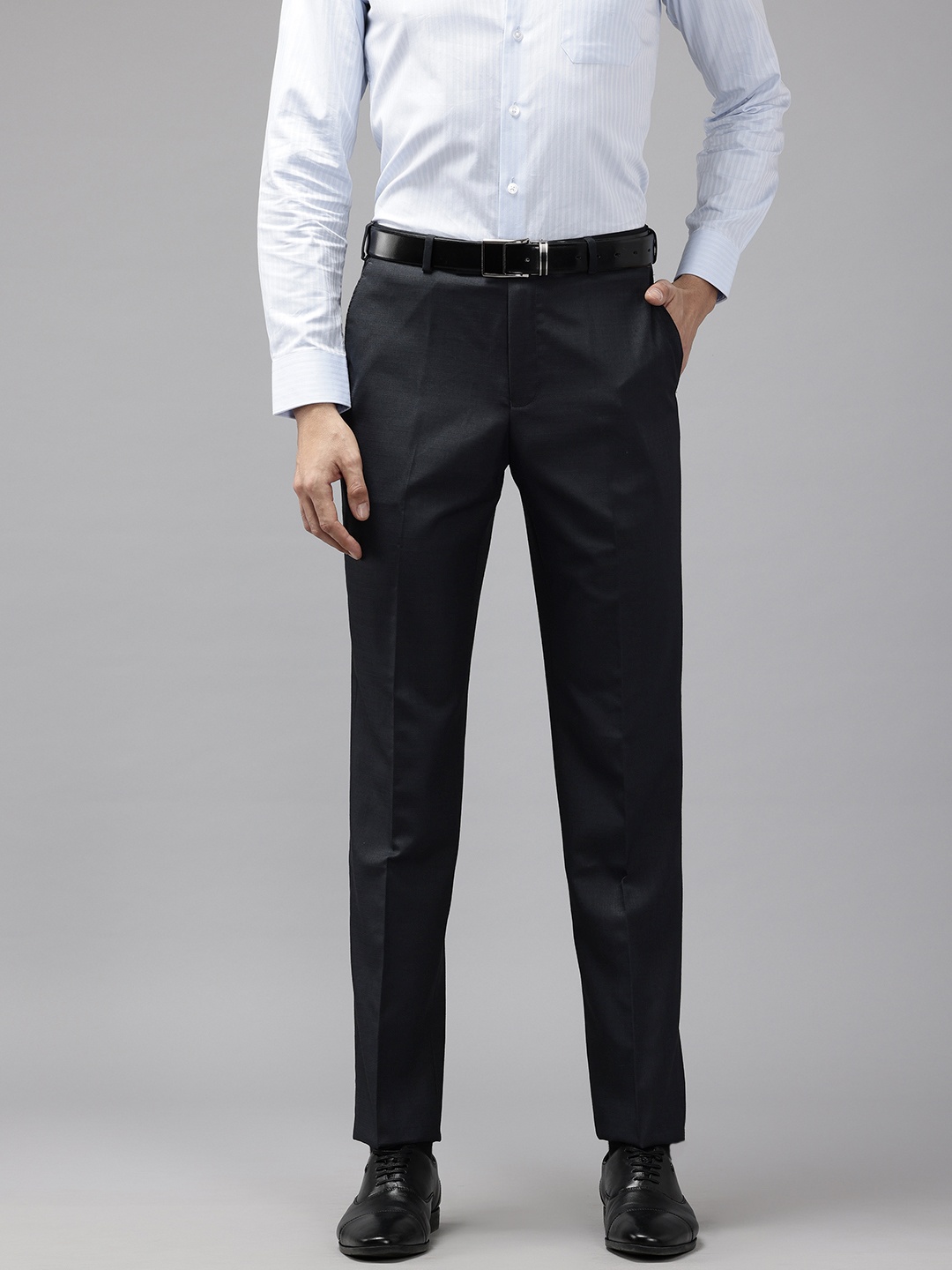 

Park Avenue Men Formal Trousers, Navy blue