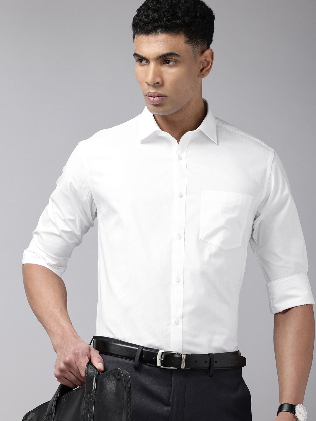 

Park Avenue Men Slim Fit Work Formal Shirt, White