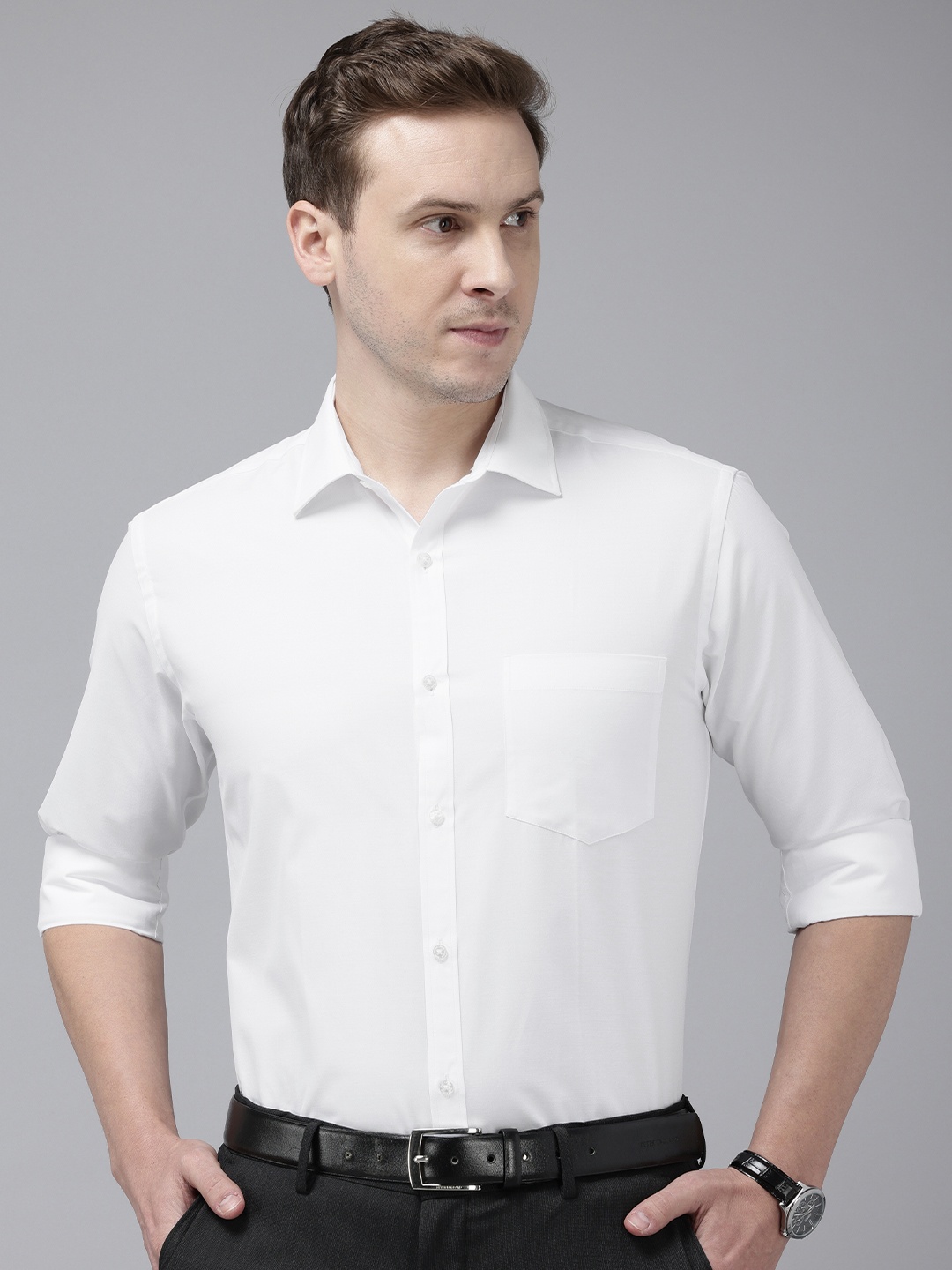 

Park Avenue Slim Fit Formal Shirt, White