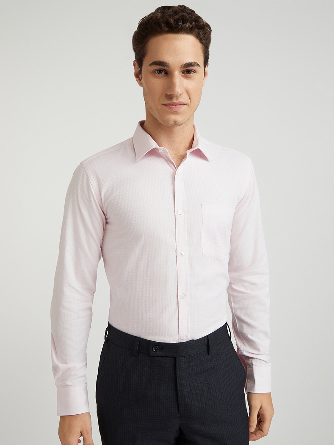 

Park Avenue Slim Fit Formal Shirt, Pink