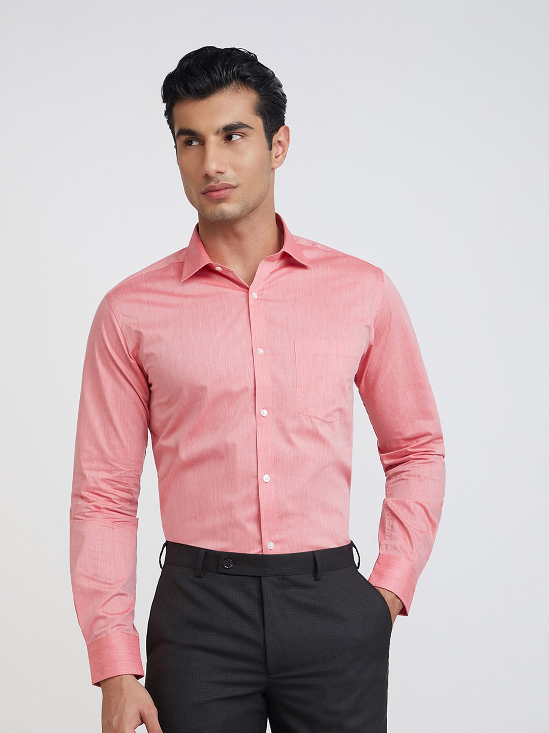 

Park Avenue Slim Fit Formal Shirt, Pink