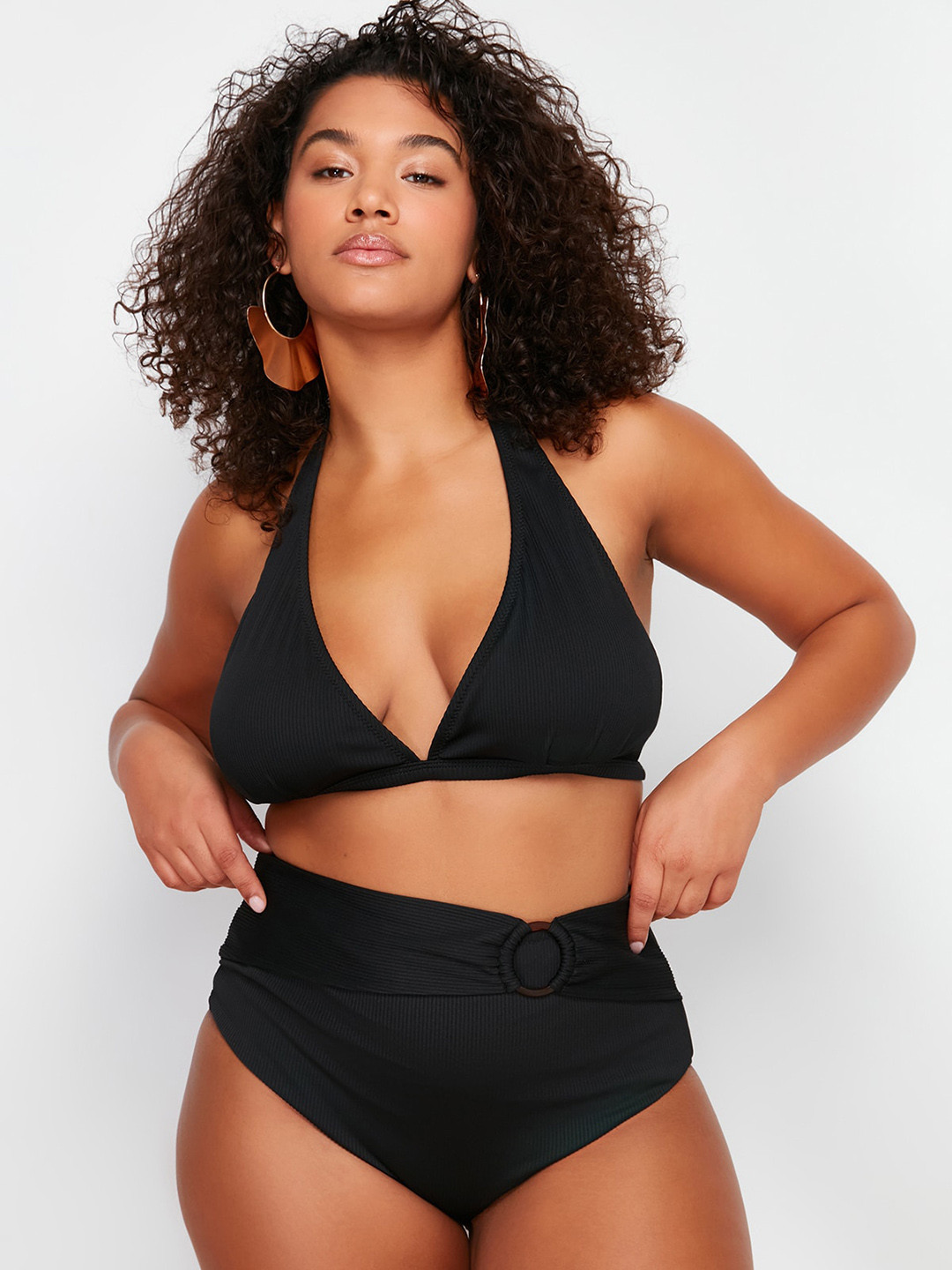

Trendyol Ribbed Basic Briefs, Black