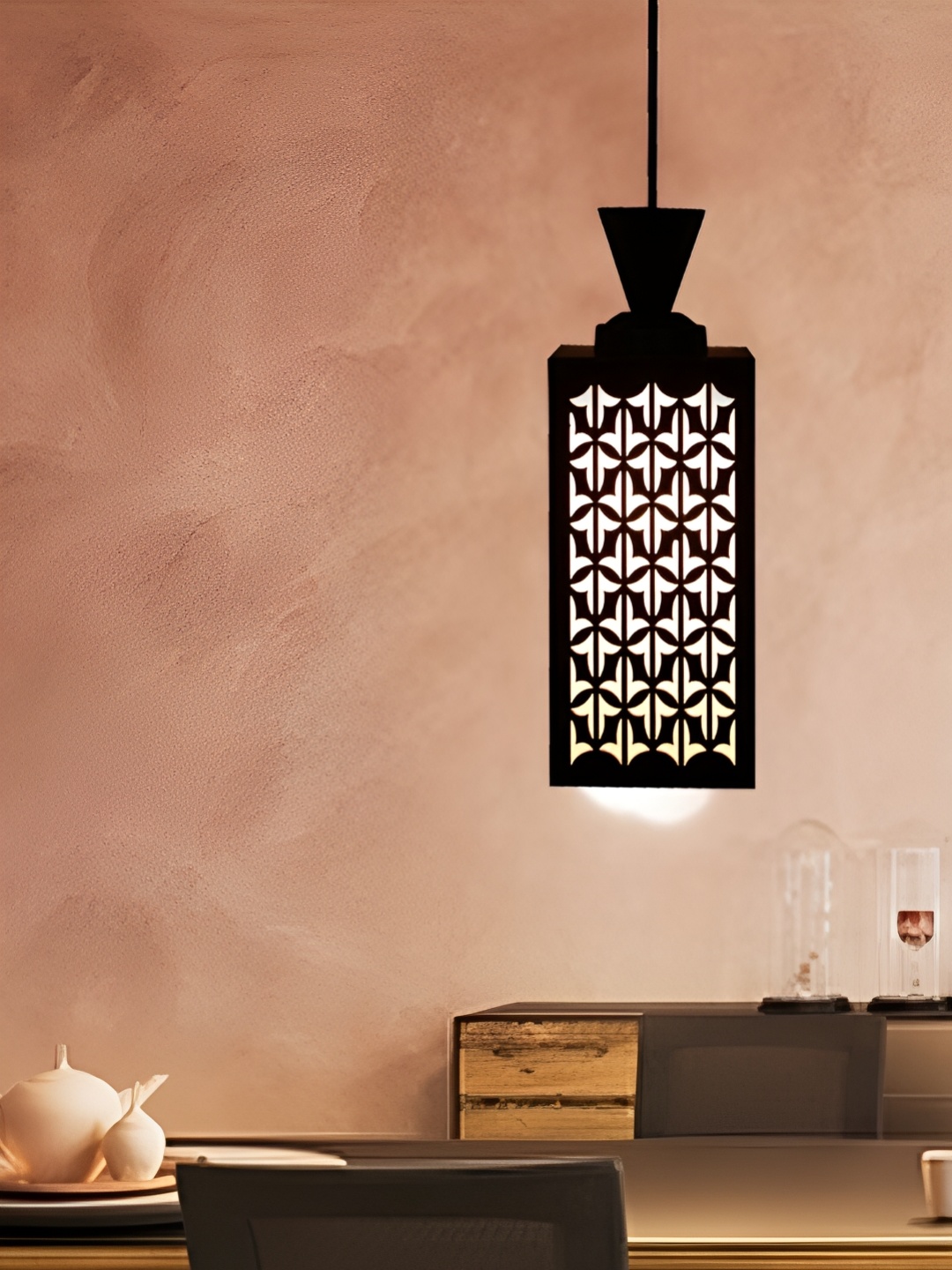 

1ST TIME Brown Textured Traditional Ceiling Lamp
