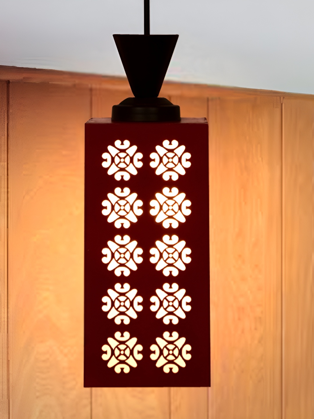 

1ST TIME Red Textured Traditional Ceiling Lamp