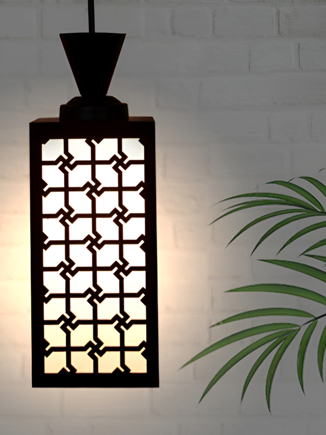 

1ST TIME Black & White Textured Traditional Ceiling Lamp