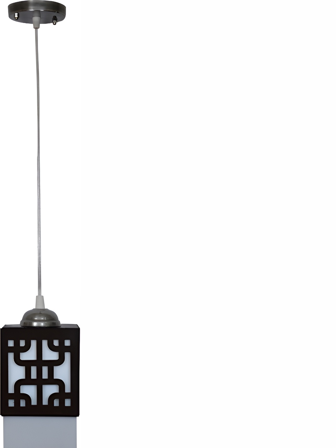 

1ST TIME Black & White 4 Pieces Textured Traditional Wooden Rectangular Ceiling Lamps