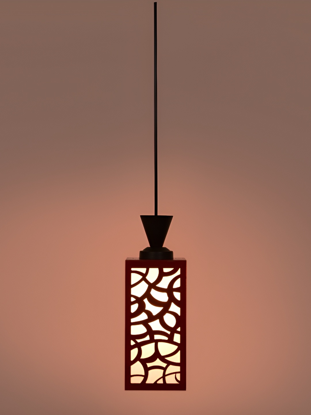 

1ST TIME Red & Black Textured Traditional Ceiling Lamp