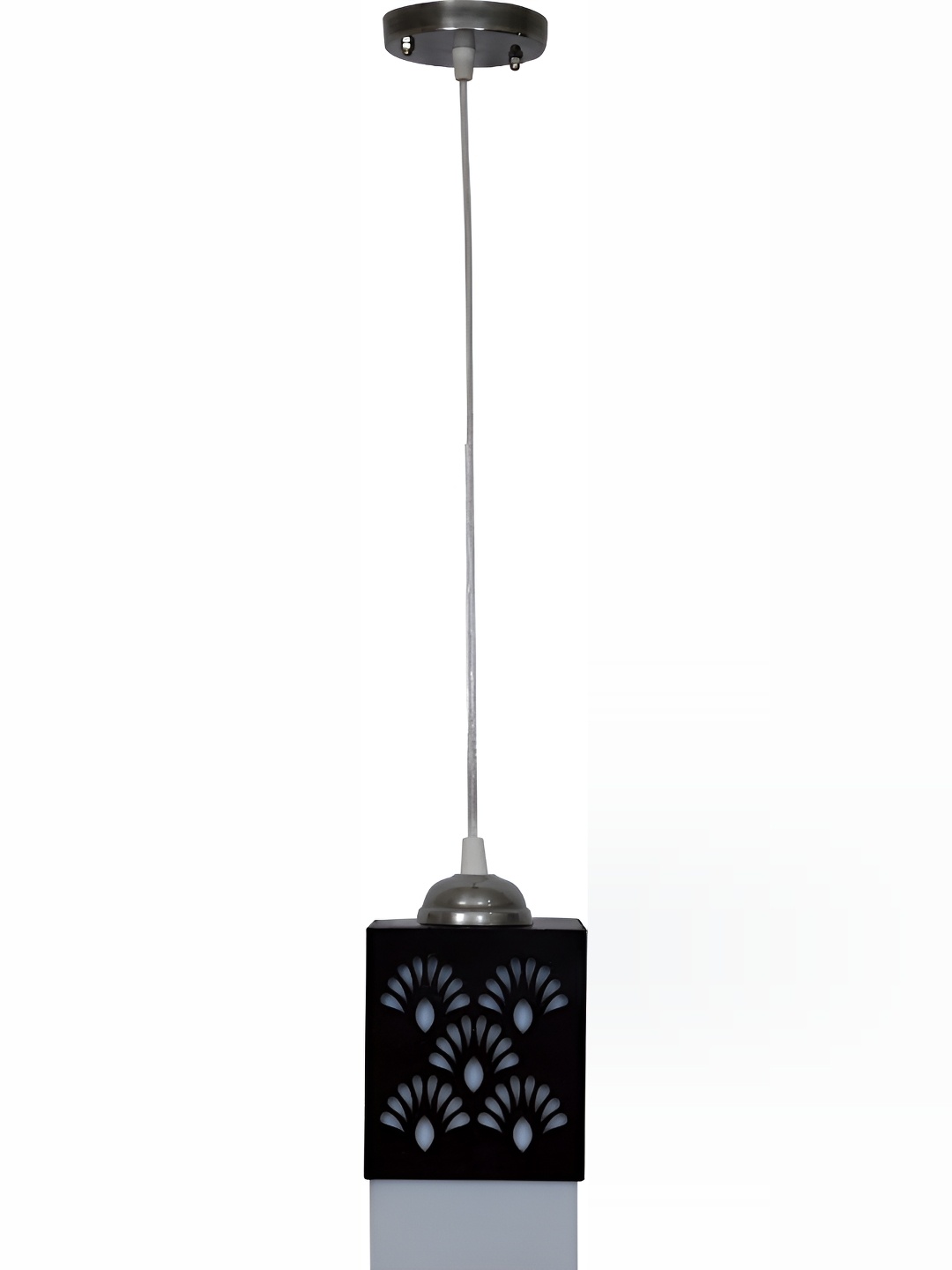 

1ST TIME Black & White 2 Pieces Wooden Textured Contemporary Ceiling Lamp