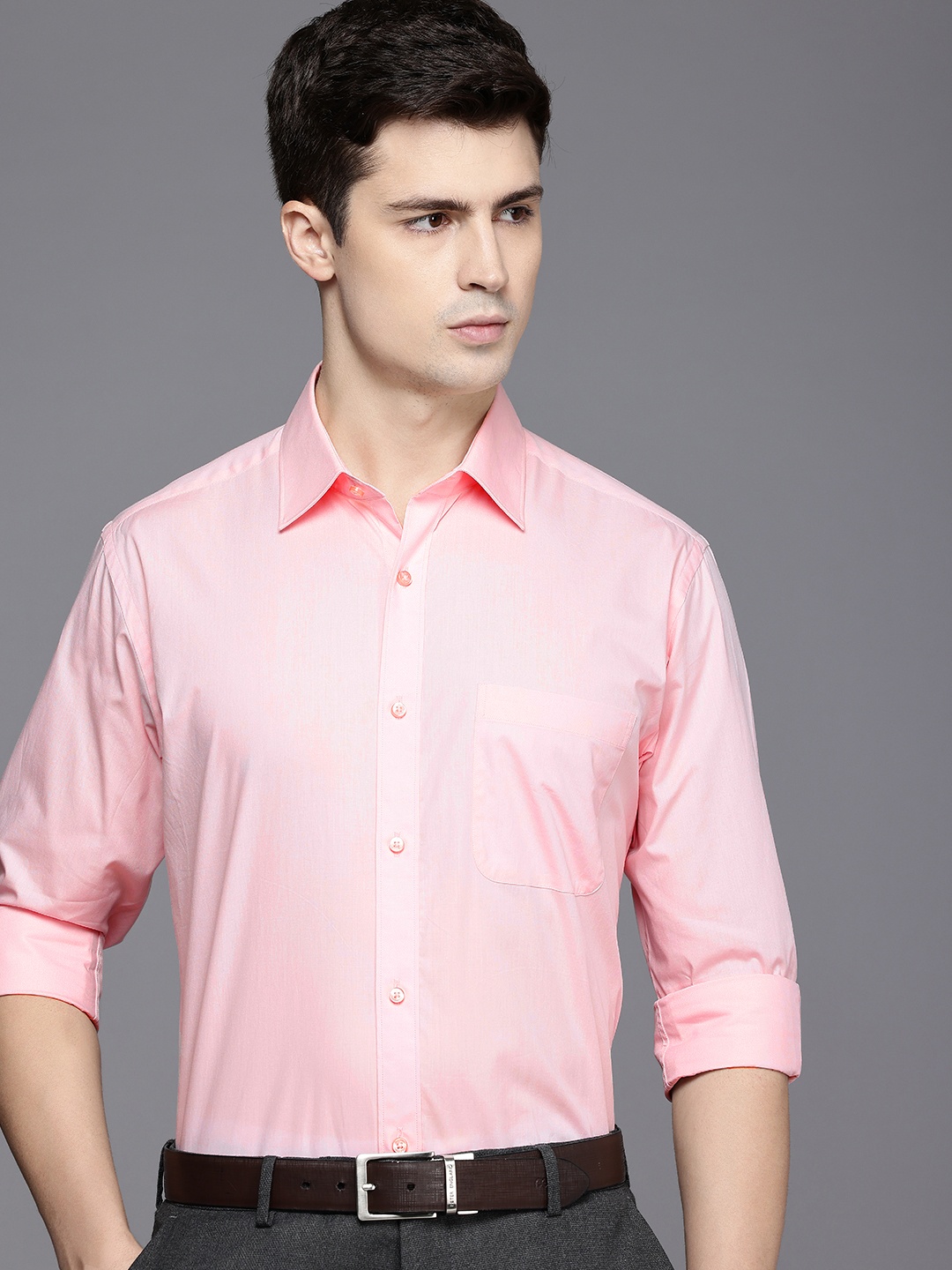 

Raymond Slim Fit Pure Cotton Formal Shirt, Pink