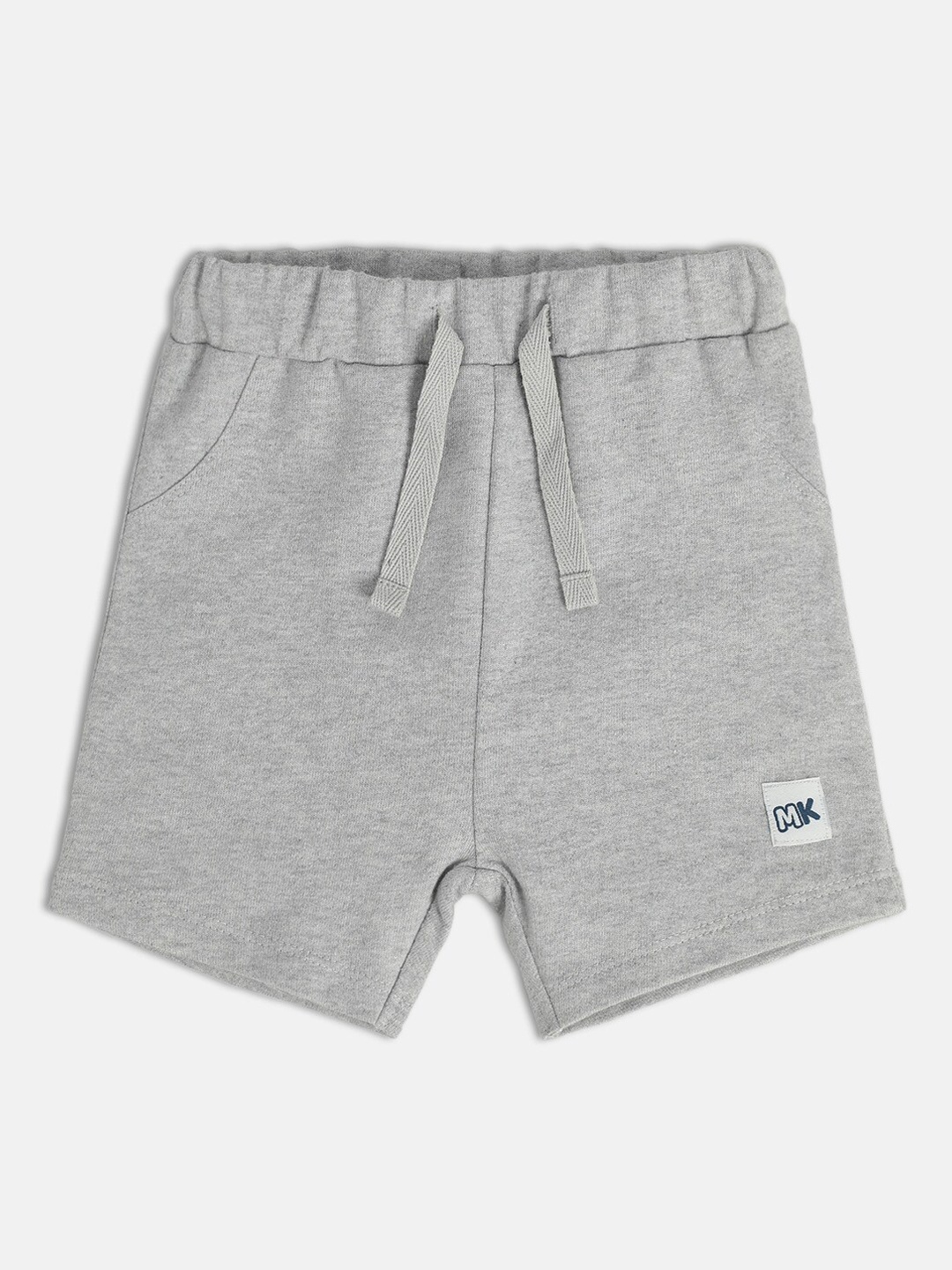 

MINI KLUB Boys Mid Rise Pure Cotton Shorts, Grey