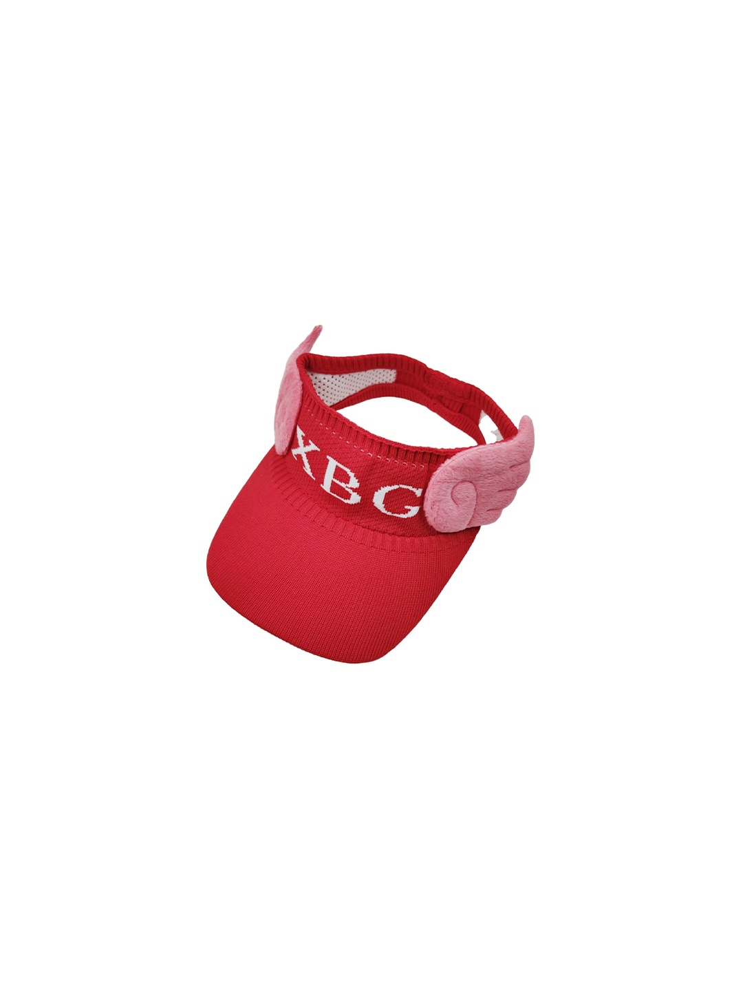 

Zacharias Girls Self Design Cotton Sunshade Visor Cap, Red