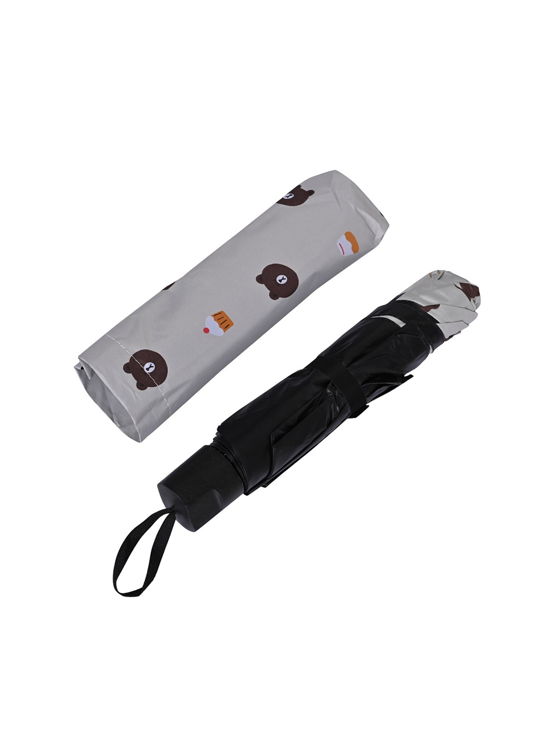 

LOOM LEGACY Manual 3 Fold Ethnic Motifs Umbrellas, Grey