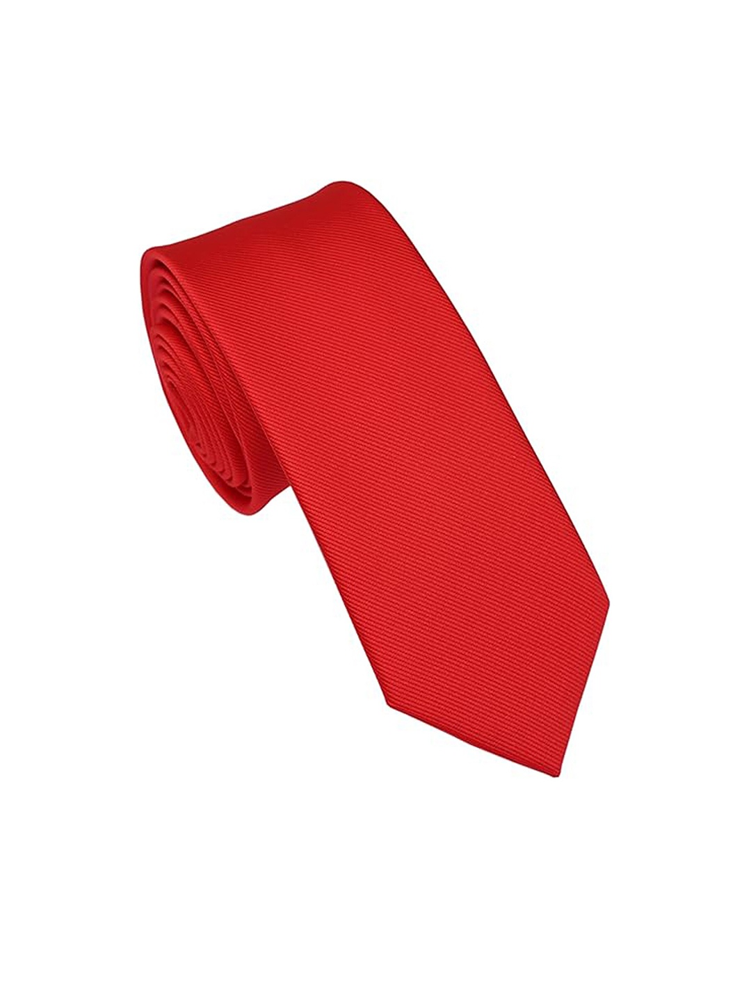 

KAEZRI Men Woven Designed Broad Tie, Red