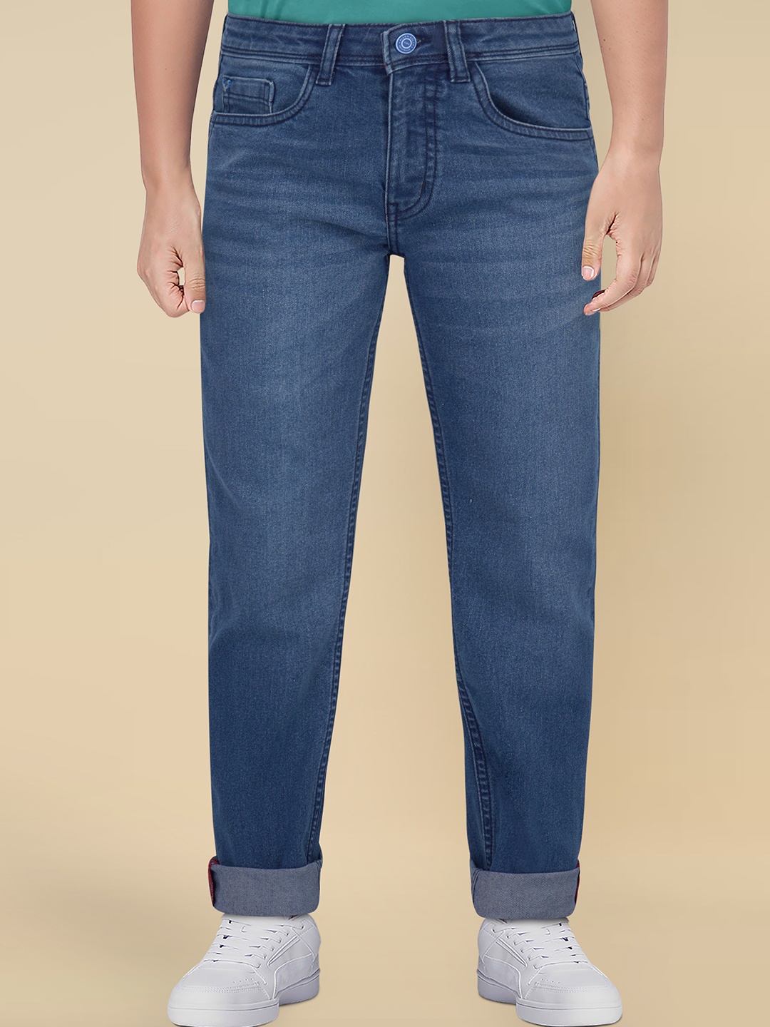

Allen Solly Junior Boys Slim Fit Light Fade Jeans, Blue