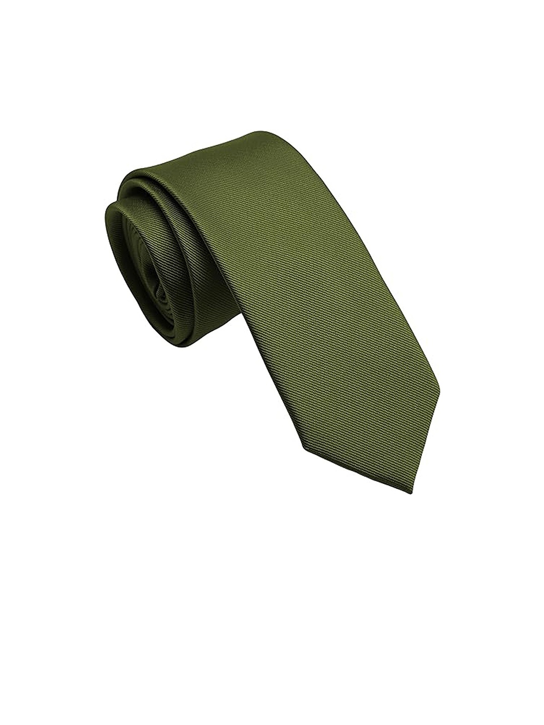 

KAEZRI Men Skinny Tie, Olive