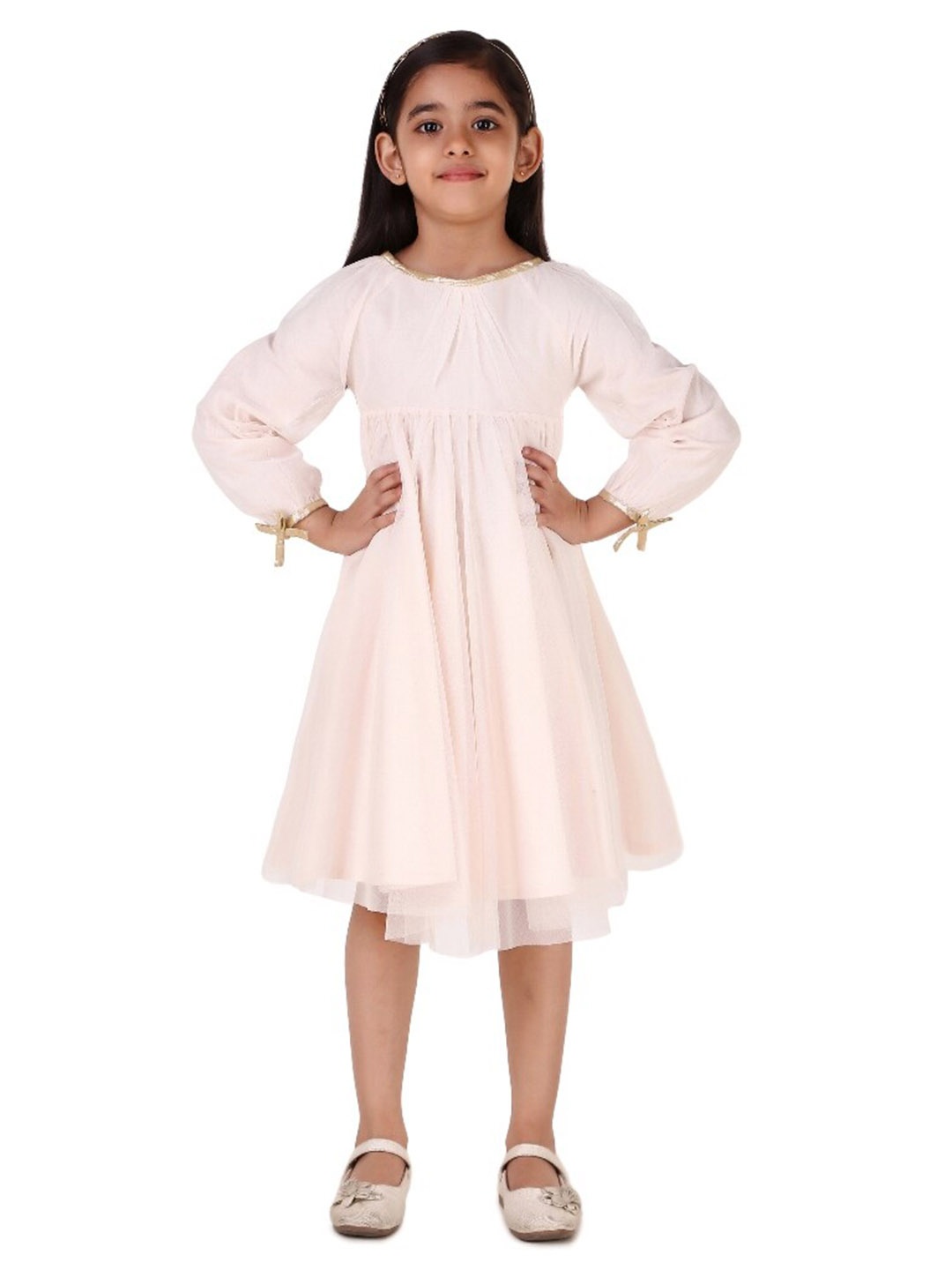 

Miyo Girls Fit & Flare Dress, Nude