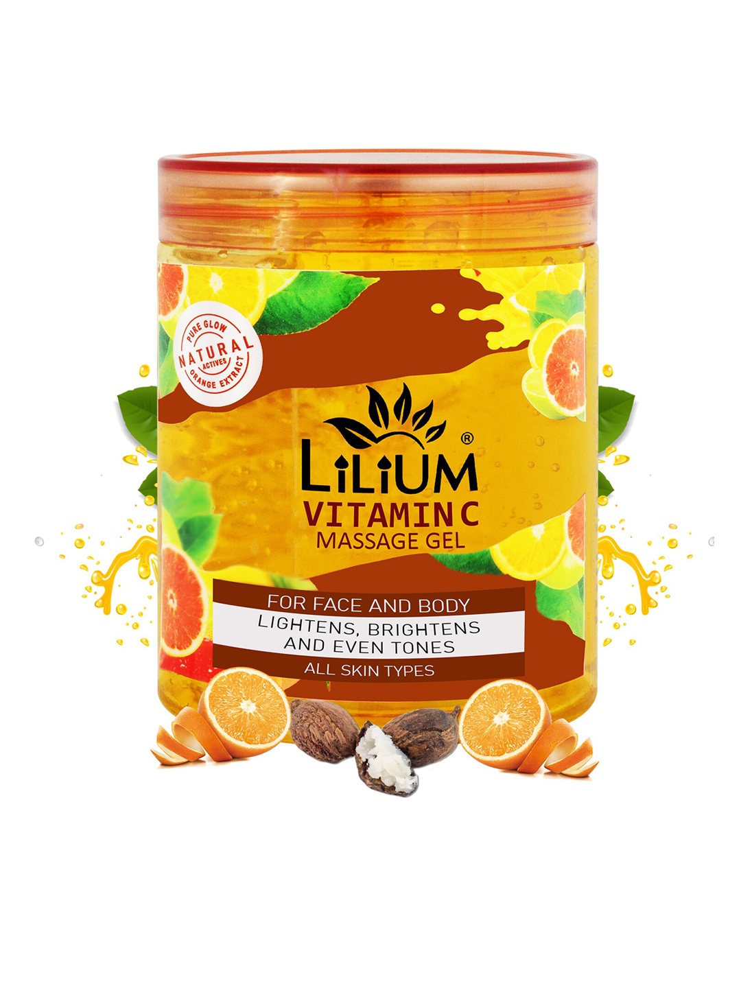 

Lilium Vitamin C Face Massage Gel For Lightening & Brightening - 500ml, Nude