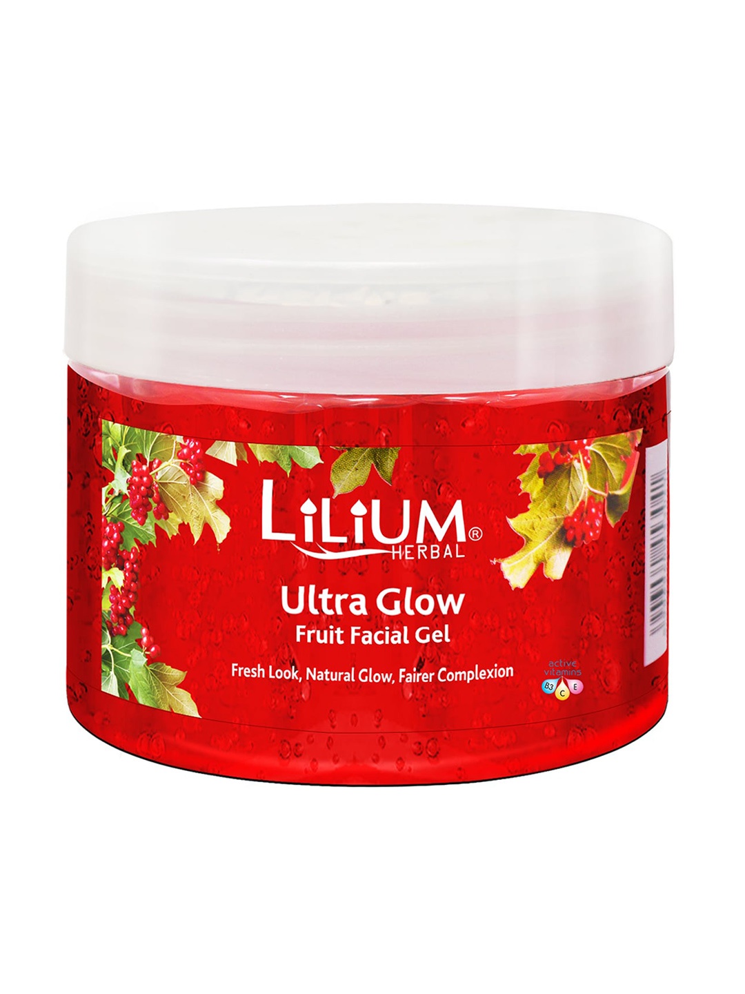 

Lilium Natural Glow & Fairer Complexion Fruit Facial Gel -900ml, Red