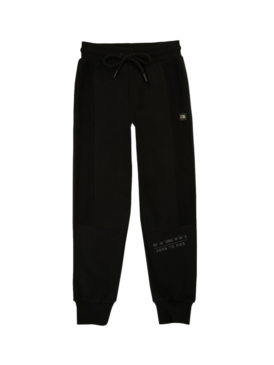 

Gini and Jony Boys Cotton Jogger, Black
