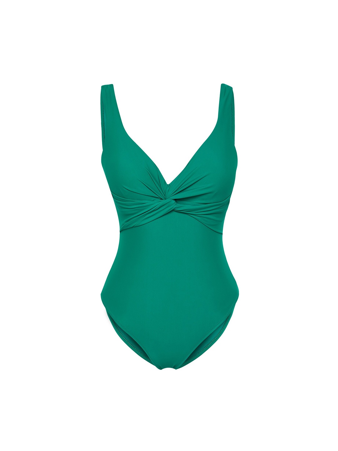 

Trendyol V-Neck Swim Bodysuit, Green